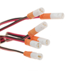 IP67 M6 Mini 2 Pin 6 Pin forgyldt Nem betjening Vandt&aelig;tte stikkabler