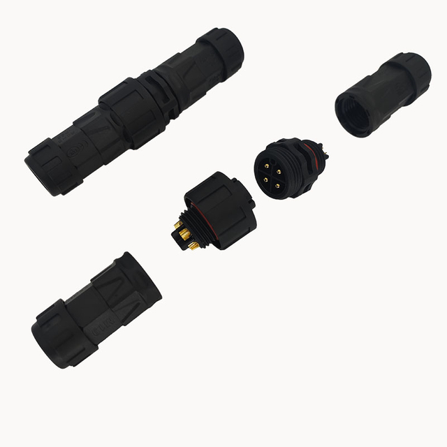 מחבר M19 IP67 ניילון עמיד למים