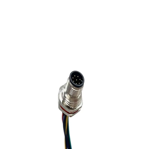 Custom Metal 2 Core 3 Core -Schweißen Hochtemperatur M12 wasserdichtes Steckerdrahtgurt