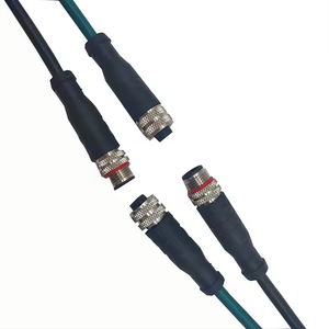 17 Pin IP67 M12 Kreisförmiger 1 bis 2 männliche weibliche y-split-Luftfahrt-Wasserdichtestecker
