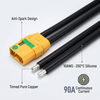 XT90-S ضد جرقه سیم مهار سیم شمع زن 10AWG کابل سیلیکونی برای پهپاد باتری باتری خورشیدی ذخیره انرژی RC سرگرمی